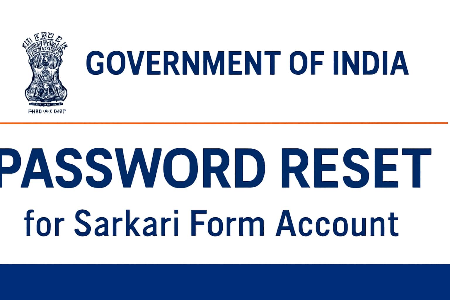 Password Reset for Sarkari Form Account